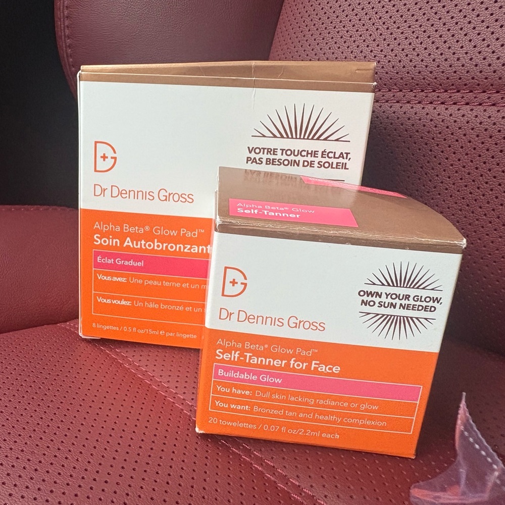 Dr. Dennis Gross Alpha Beta Glow Pads Body + Face ONLY ONE PACK USED OF EACH
